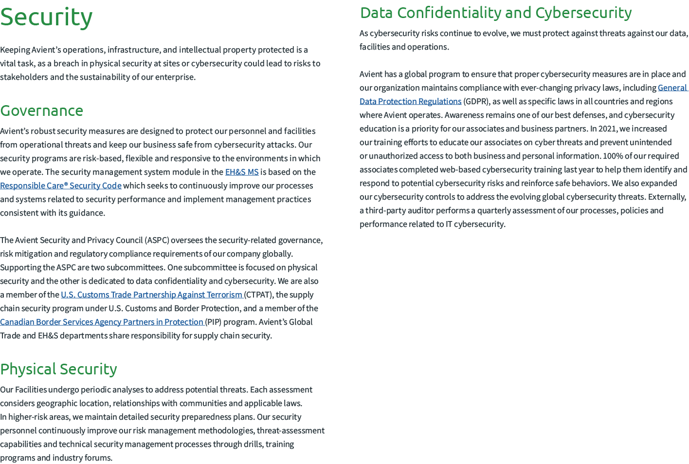 Security Keeping Avient’s operations, infrastructure, and intellectual property protected is a vital task, as a breac...